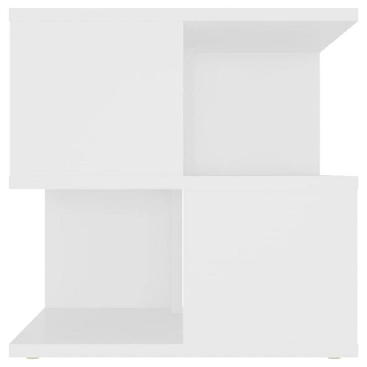 VIDAXL Table d appoint Blanc 40x40x40 cm Aggloméré