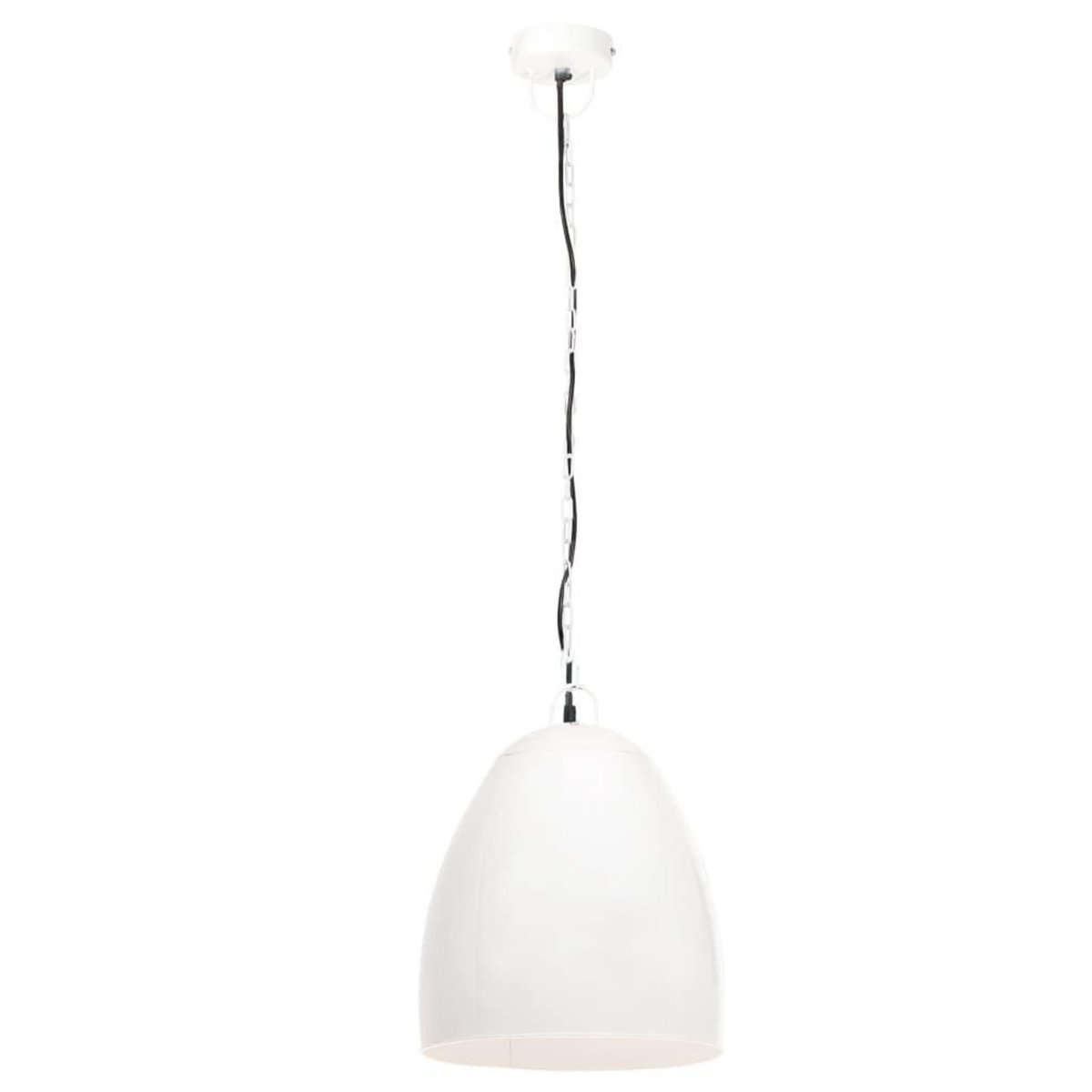 VIDAXL Lampe suspendue industrielle 25 W Blanc Rond 42 cm E27