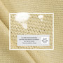 Voir la diapositive 6 : OUTSUNNY Voile d'ombrage triangulaire grande taille 4 x 4 x 4 m polyéthylène haute densité résistant aux UV coloris sable