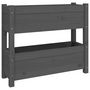 Voir la diapositive 2 : VIDAXL Jardiniere Gris 77x25x66 cm Bois massif de pin