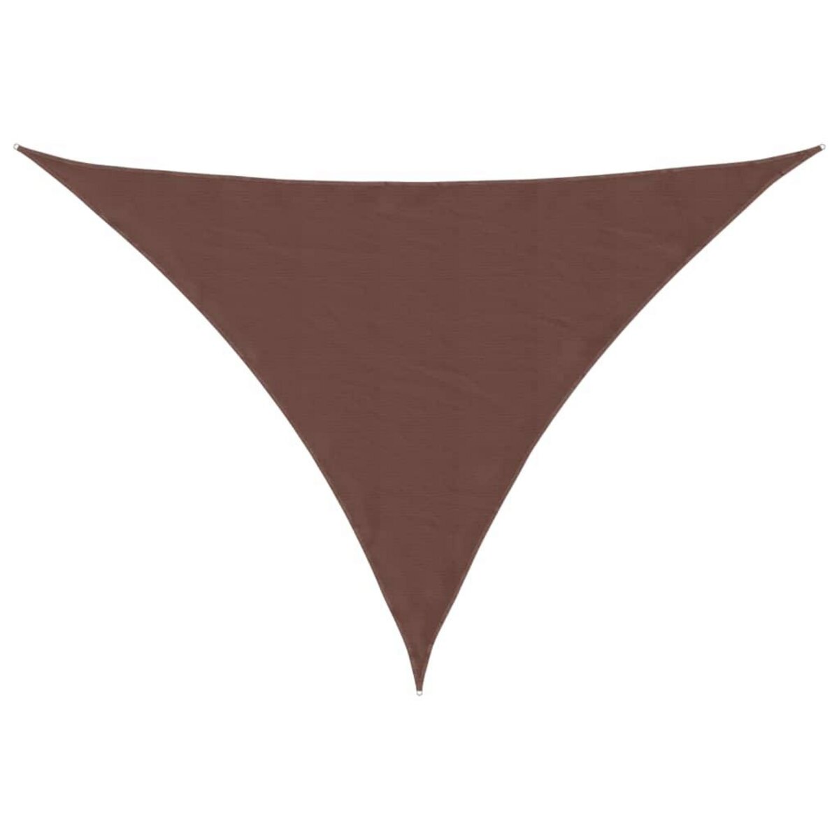 VIDAXL Voile de parasol tissu oxford triangulaire 4x5x6,4 m marron