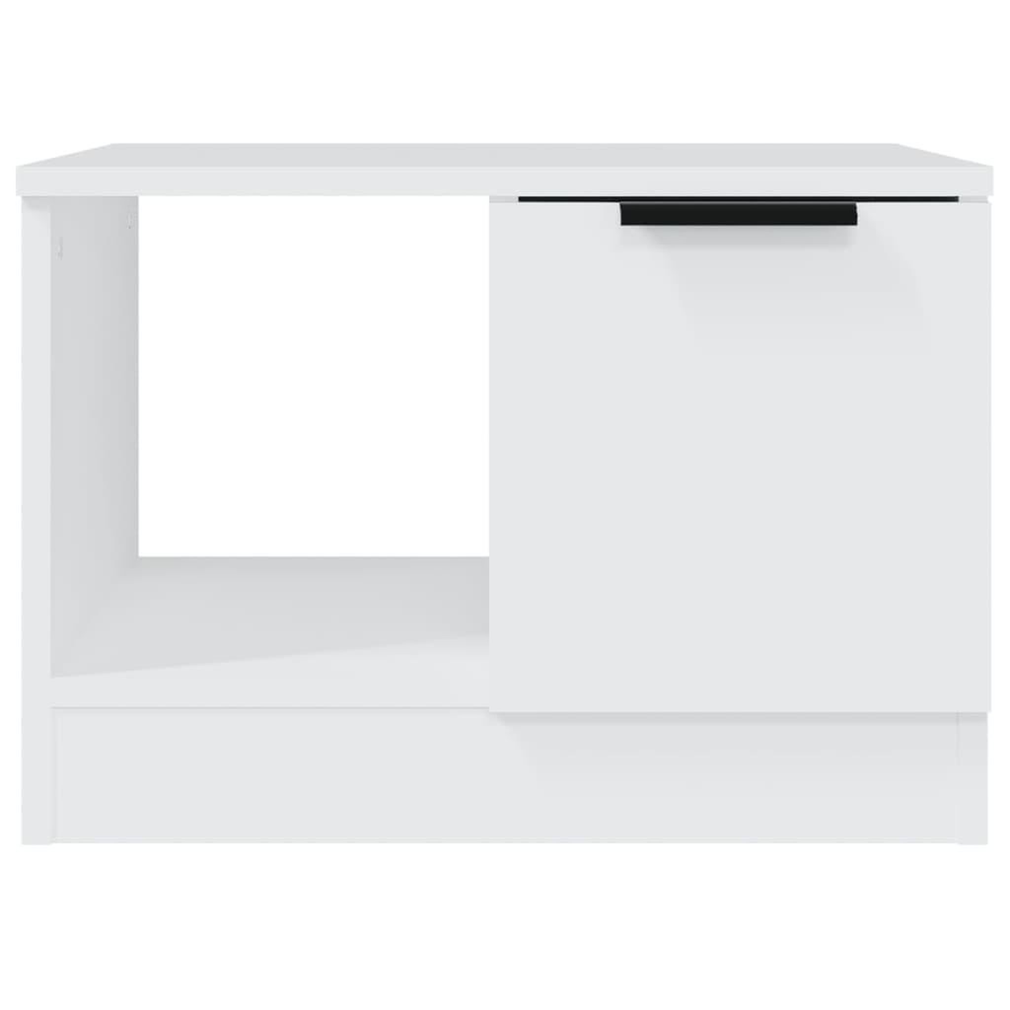 Voir la diapositive 5 : VIDAXL Table basse Blanc 50x50x36 cm Bois d'ingenierie