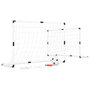 Voir la diapositive 1 : PLAY4FUN 2 cages de foot pour enfant 120 x 80cm, 1 ballon et pompe inclus, intérieur/extérieur