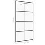 Voir la diapositive 5 : VIDAXL Paroi de douche avec verre ESG transparent 140x195 cm Noir