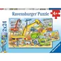 RAVENSBURGER Puzzles 2 x 24 pièces : Beaucoup de travail sur le chantier