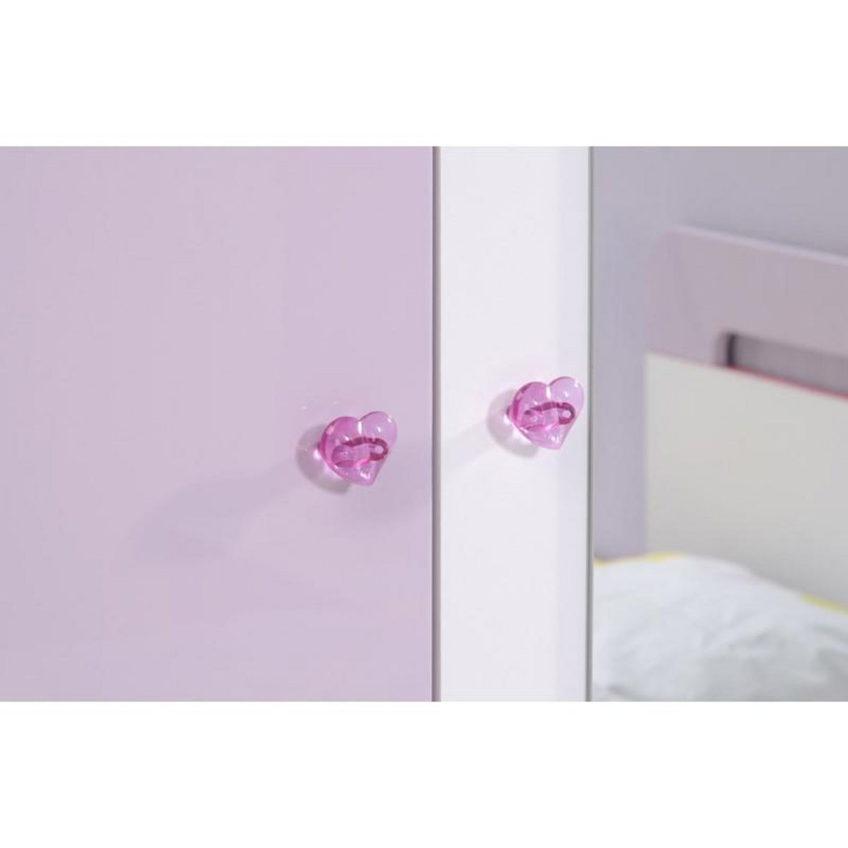 Paris Prix Armoire 2 Portes  Girly  Blanc