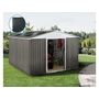 Voir la diapositive 2 : Habitat et Jardin Abri jardin métal  Dallas  - 15.16m² avec panneau solaires - Taupe