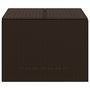 Voir la diapositive 4 : VIDAXL Boîte de rangement de jardin marron 291L resine tressee
