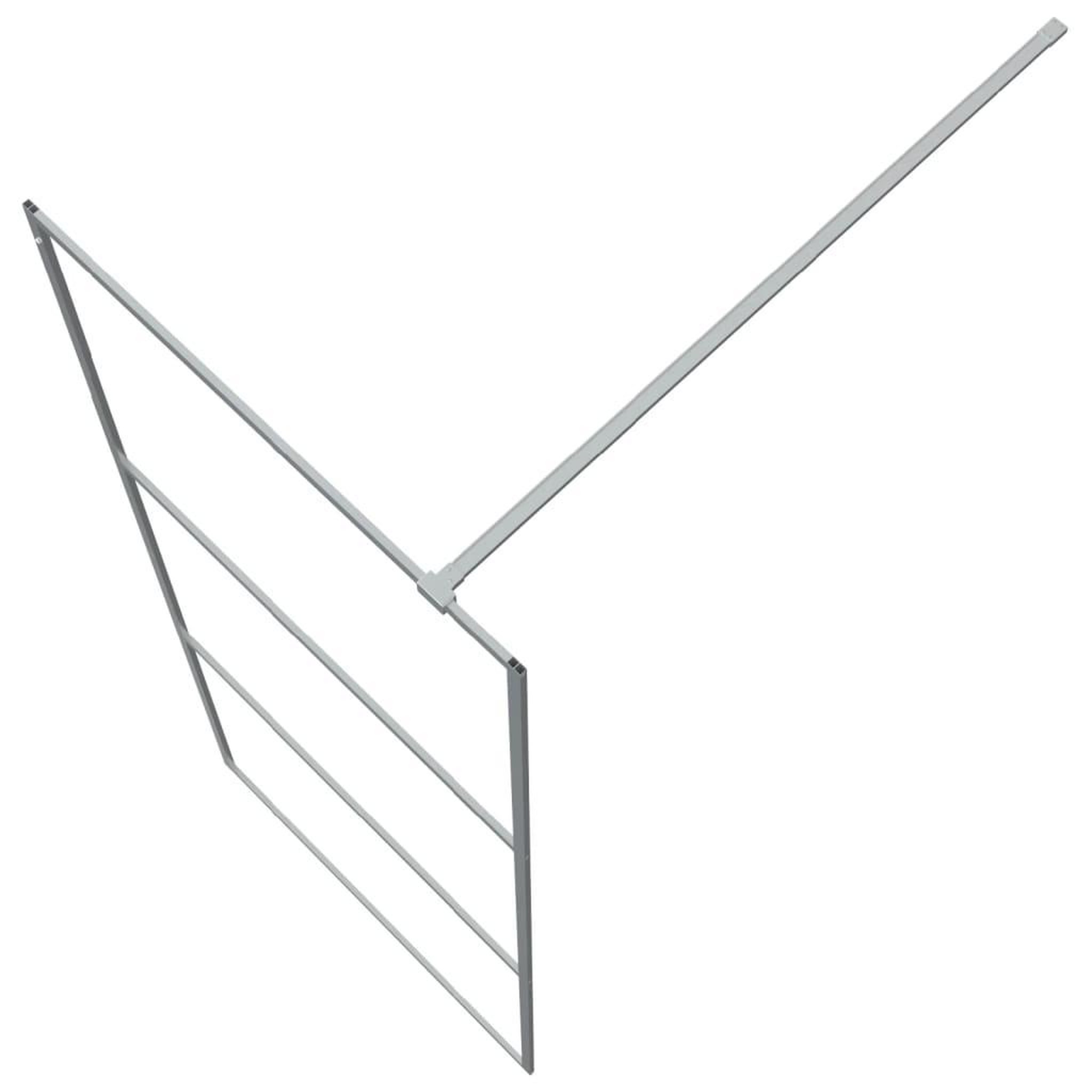 Voir la diapositive 5 : VIDAXL Paroi de douche Argente 80x195 cm Verre ESG transparent
