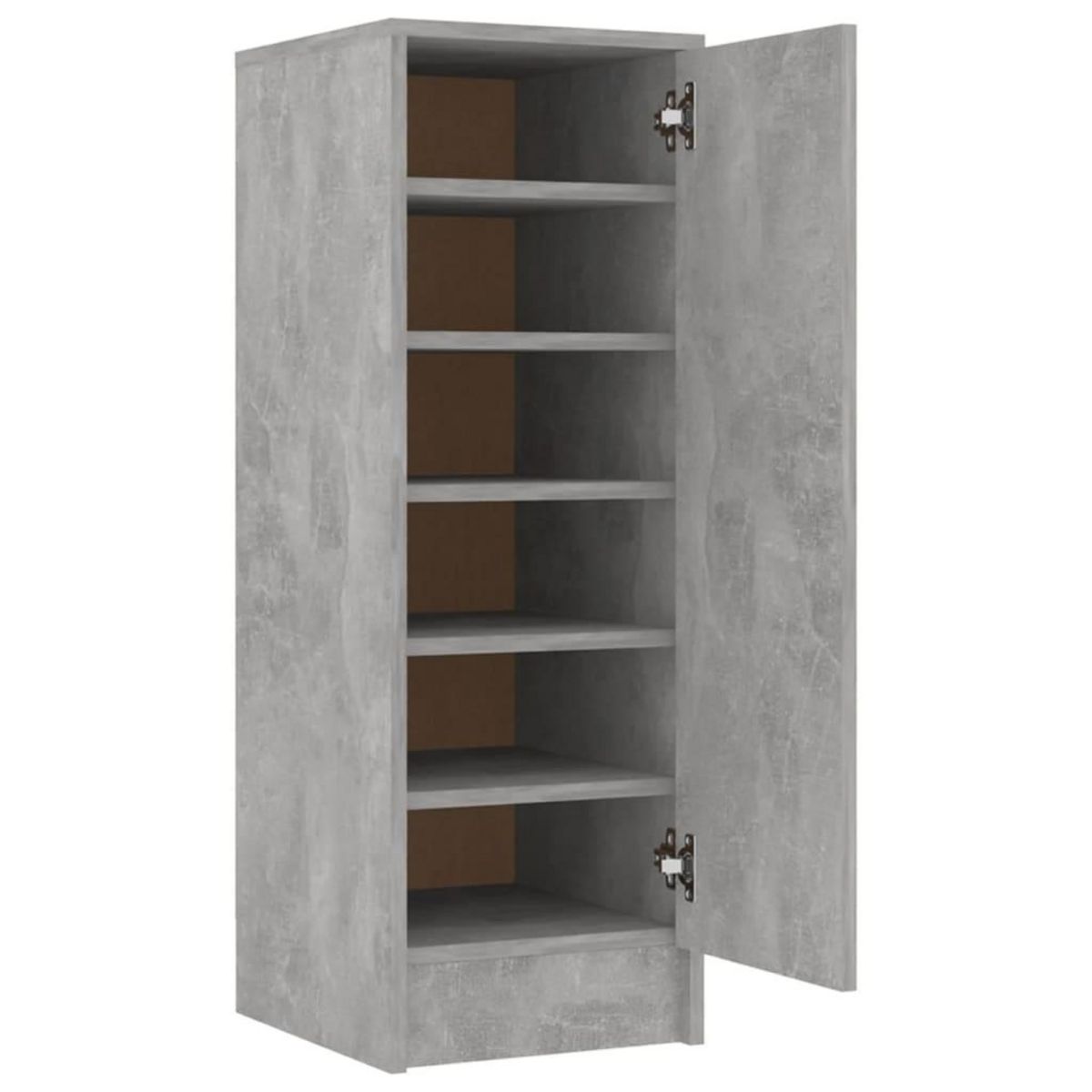 VIDAXL Armoire a chaussures Gris beton 32x35x92 cm Bois d'ingenierie