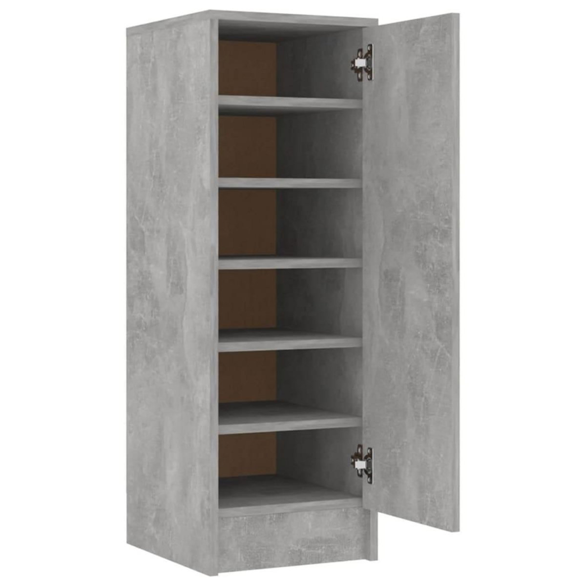 VIDAXL Armoire a chaussures Gris beton 32x35x92 cm Bois d'ingenierie