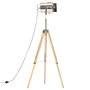 Voir la diapositive 4 : VIDAXL Lampadaire a trepied bois de manguier massif 140 cm