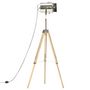 Voir la diapositive 4 : VIDAXL Lampadaire a trepied bois de manguier massif 140 cm