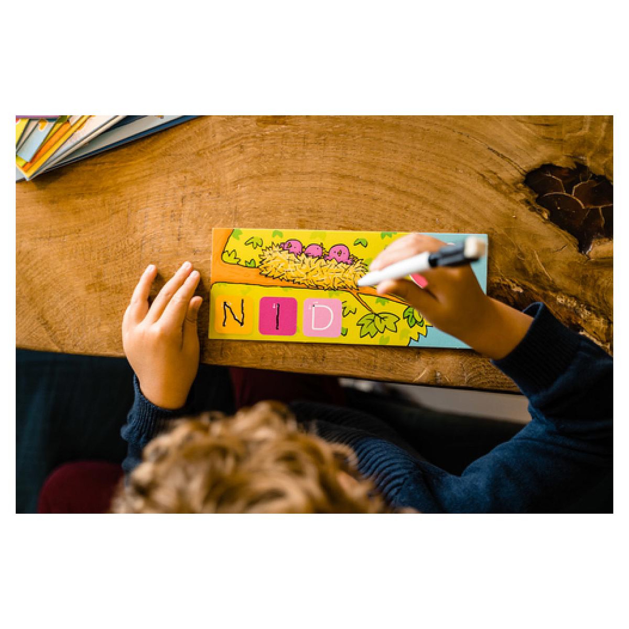 Voir la diapositive 5 : Nathan Jeu d'écriture nathan la petite ecole - j'écris les mots - apprentissage progressif - des 4 ans