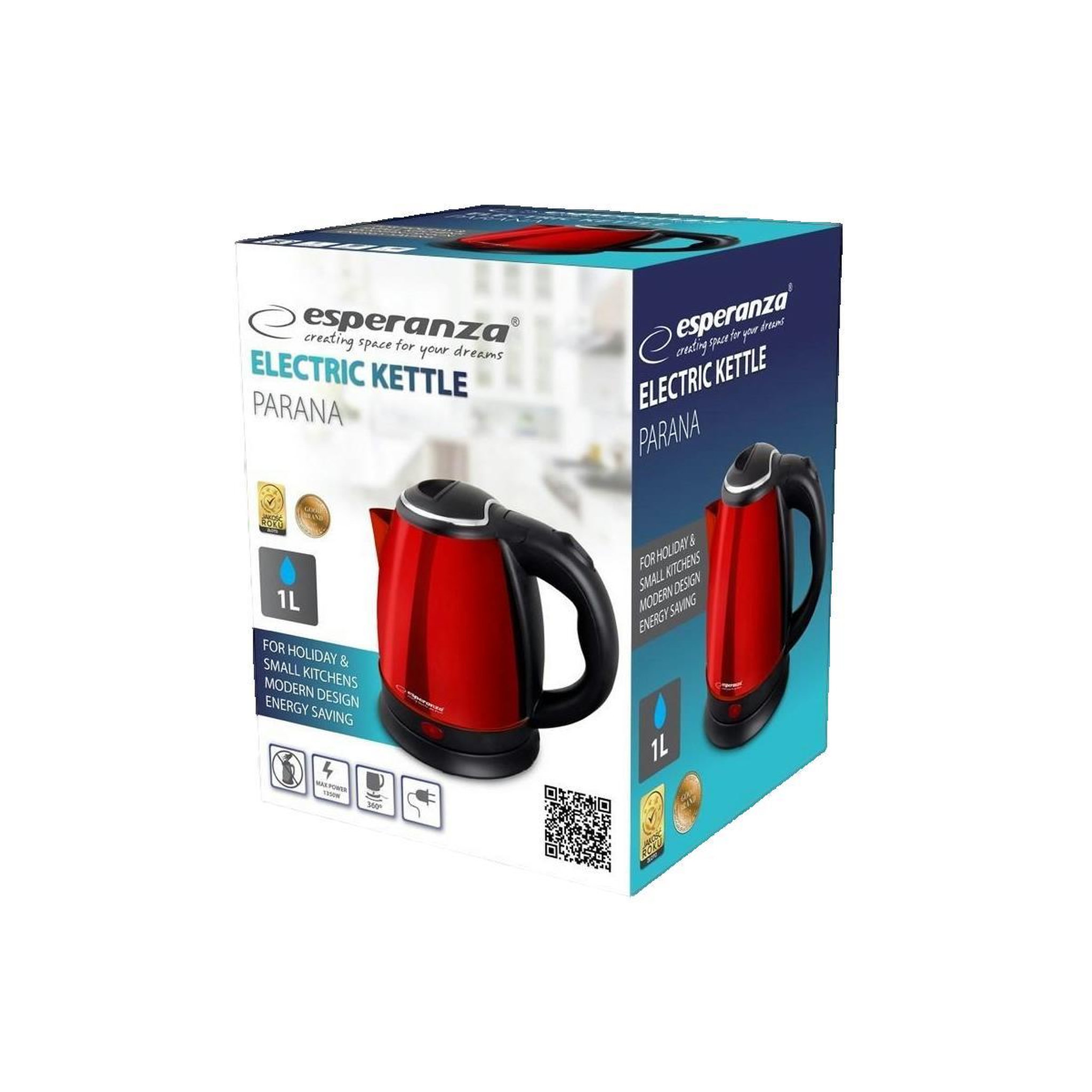 Voir la diapositive 3 : ESPERANZA Bouilloire Esperanza 1 litre
