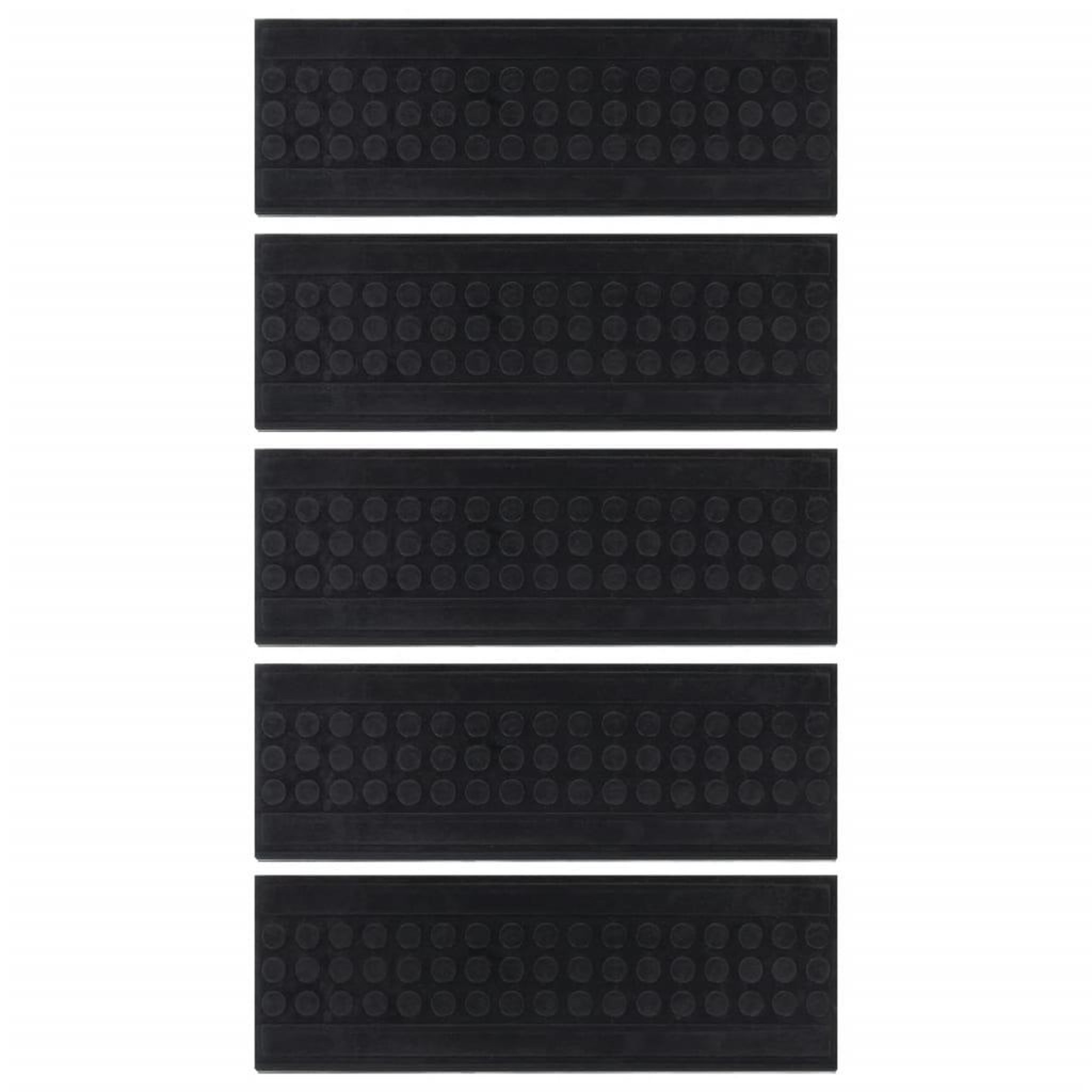 Voir la diapositive 3 : VIDAXL Marches d'escalier 5 pcs 25x75 cm caoutchouc