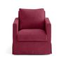 Voir la diapositive 3 : LISA DESIGN Serena - housse en velours texturé pour fauteuil