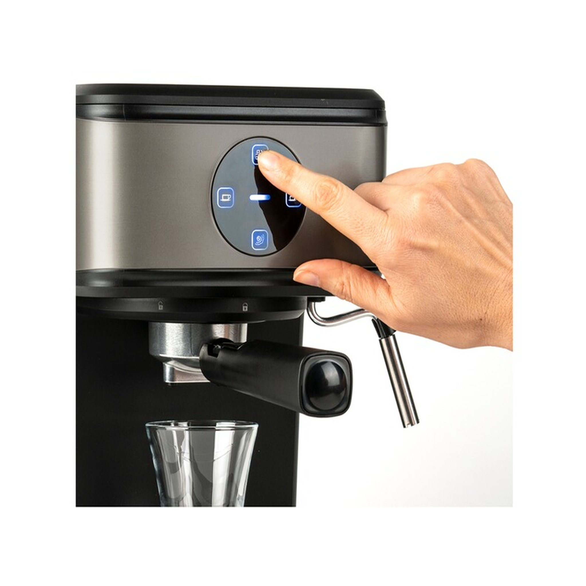 Voir la diapositive 4 : Black et Decker Machine à expresso 20 bars inox bronze - BXCO850E