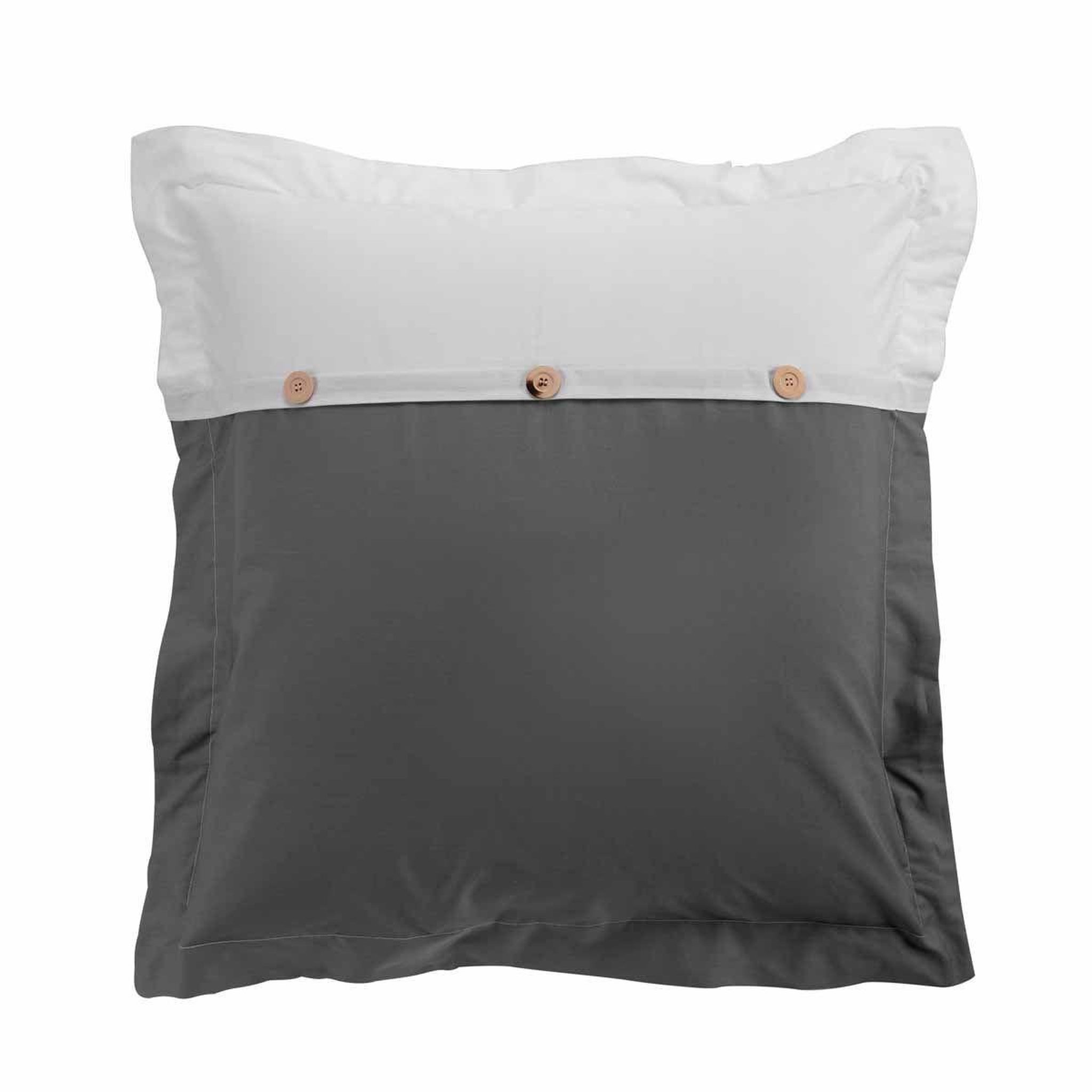 Voir la diapositive 2 : Douceur d'Intérieur Parure de lit 3 pièces  versa  240x220cm anthracite