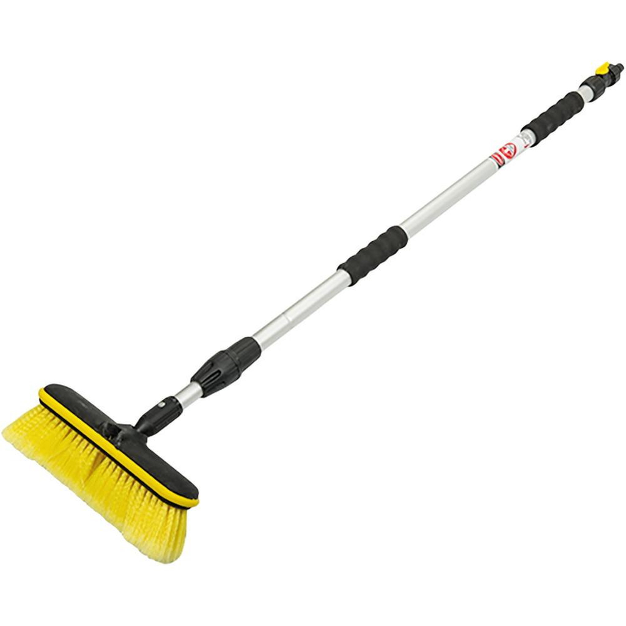 CENTRALE BRICO Brosse de lavage 1 face avec manche télescopique, manche 0,98 à 1,70 m