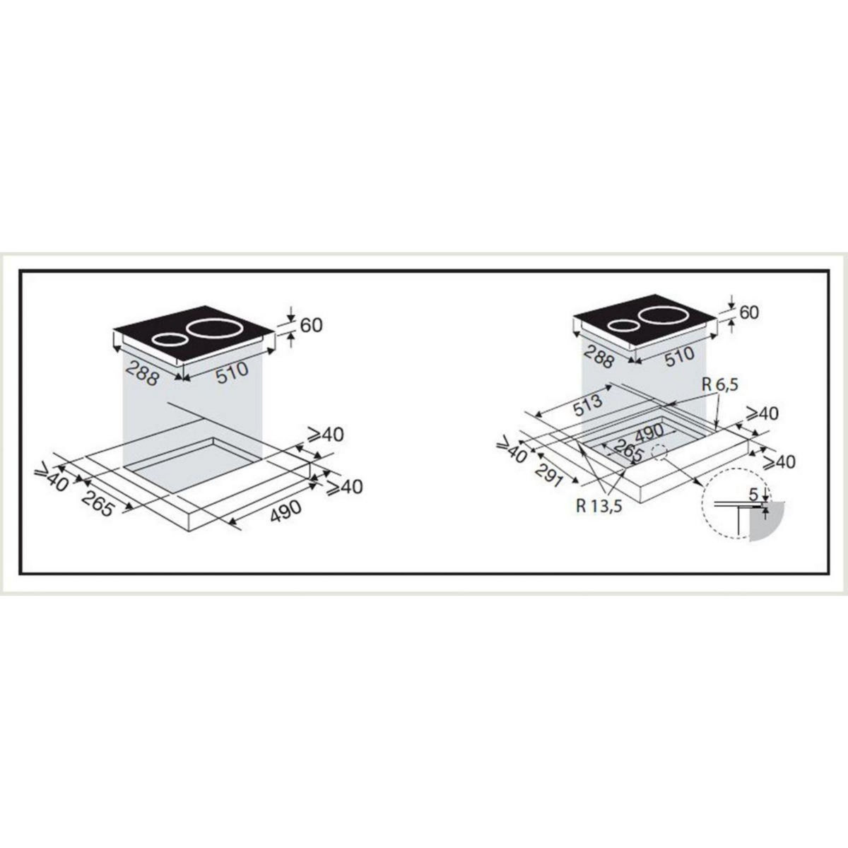 BRANDT Domino induction BPI3329B