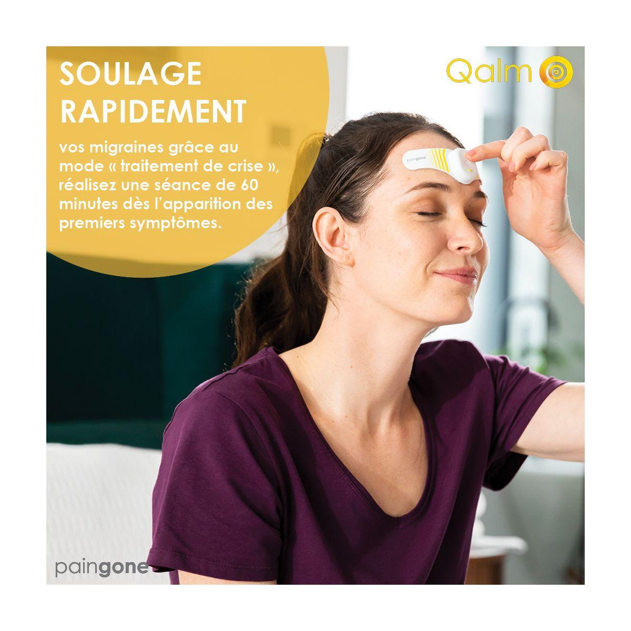 Voir la diapositive 4 : PAINGONE Anti douleur QALM migraine