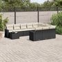 Voir la diapositive 1 : VIDAXL Salon de jardin 11 pcs avec coussins noir resine tressee