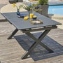 Voir la diapositive 5 : Paris Prix Table de Jardin Extensible  Floride  180-240cm Gris Anthracite