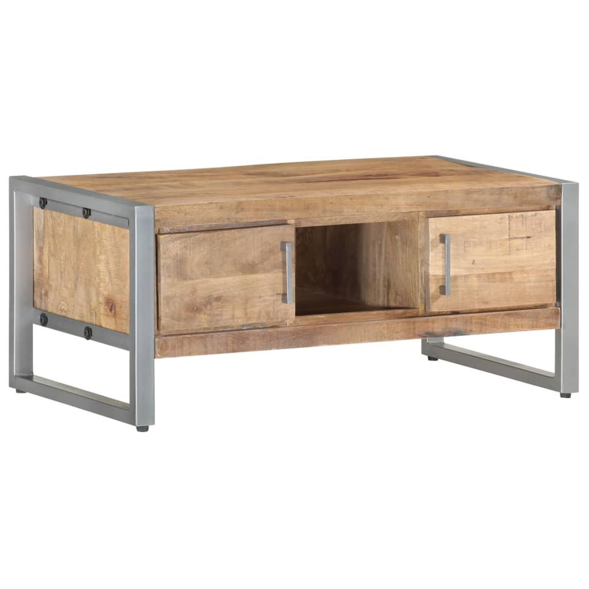 VIDAXL Table basse 95x50x40 cm Bois de manguier brut