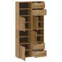 Voir la diapositive 5 : VIDAXL Armoires laterales 4 pcs ODDA 40x24x79 cm bois massif pin