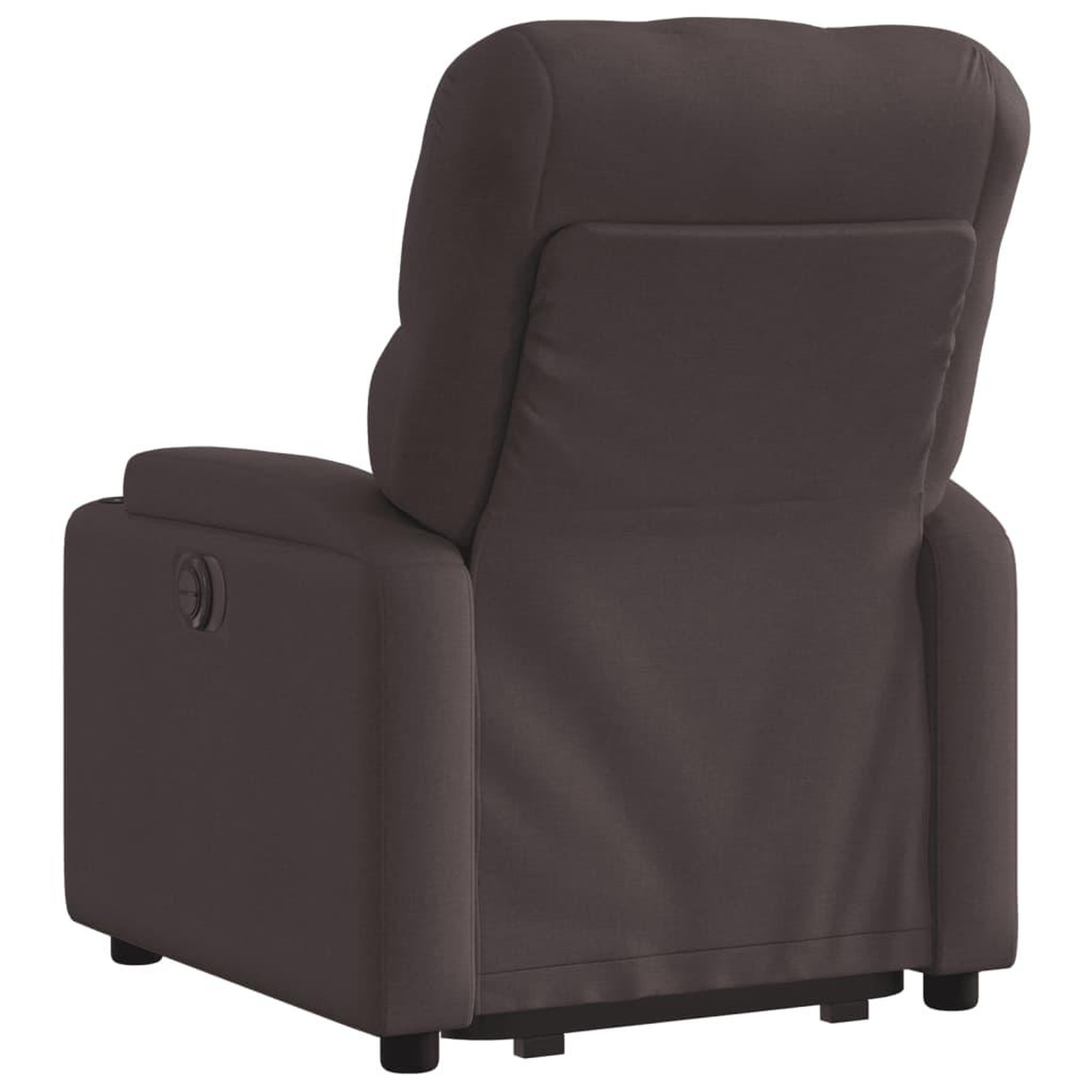 Voir la diapositive 5 : VIDAXL Fauteuil inclinable electrique marron fonce tissu