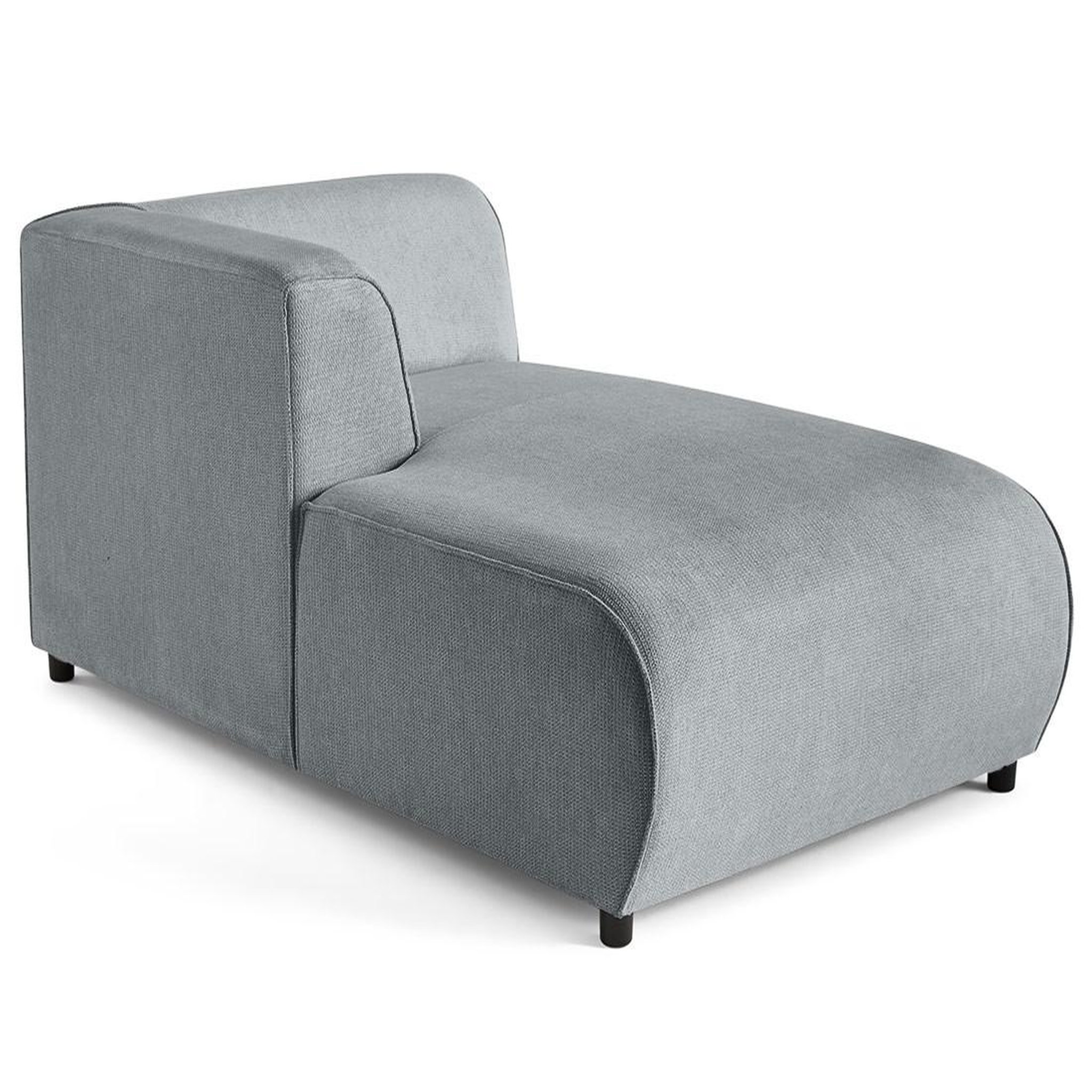 Voir la diapositive 1 : LISA DESIGN Suaro - module d'assise méridienne gauche en tissu texturé