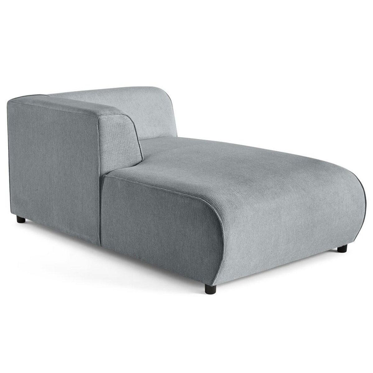 LISA DESIGN Suaro - module d'assise méridienne gauche en tissu texturé