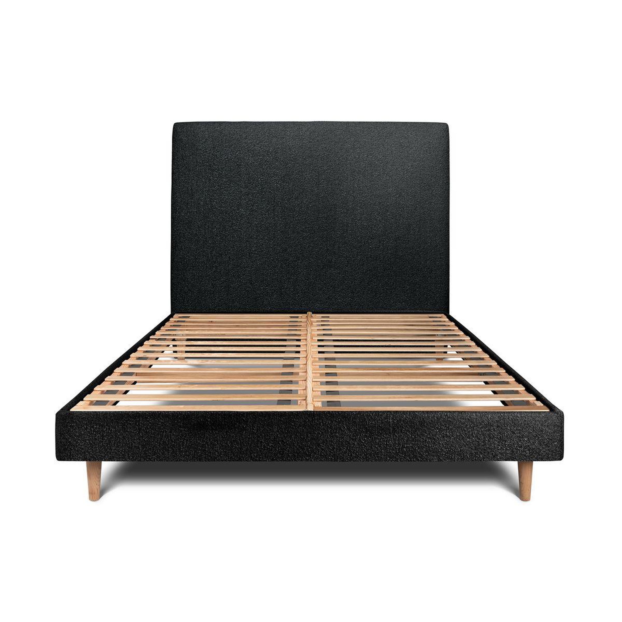 Voir la diapositive 1 : Sommeil de Plomb Lit avec tête de lit tapissier bouclette et sommier kit - Hauteur totale : 29cm