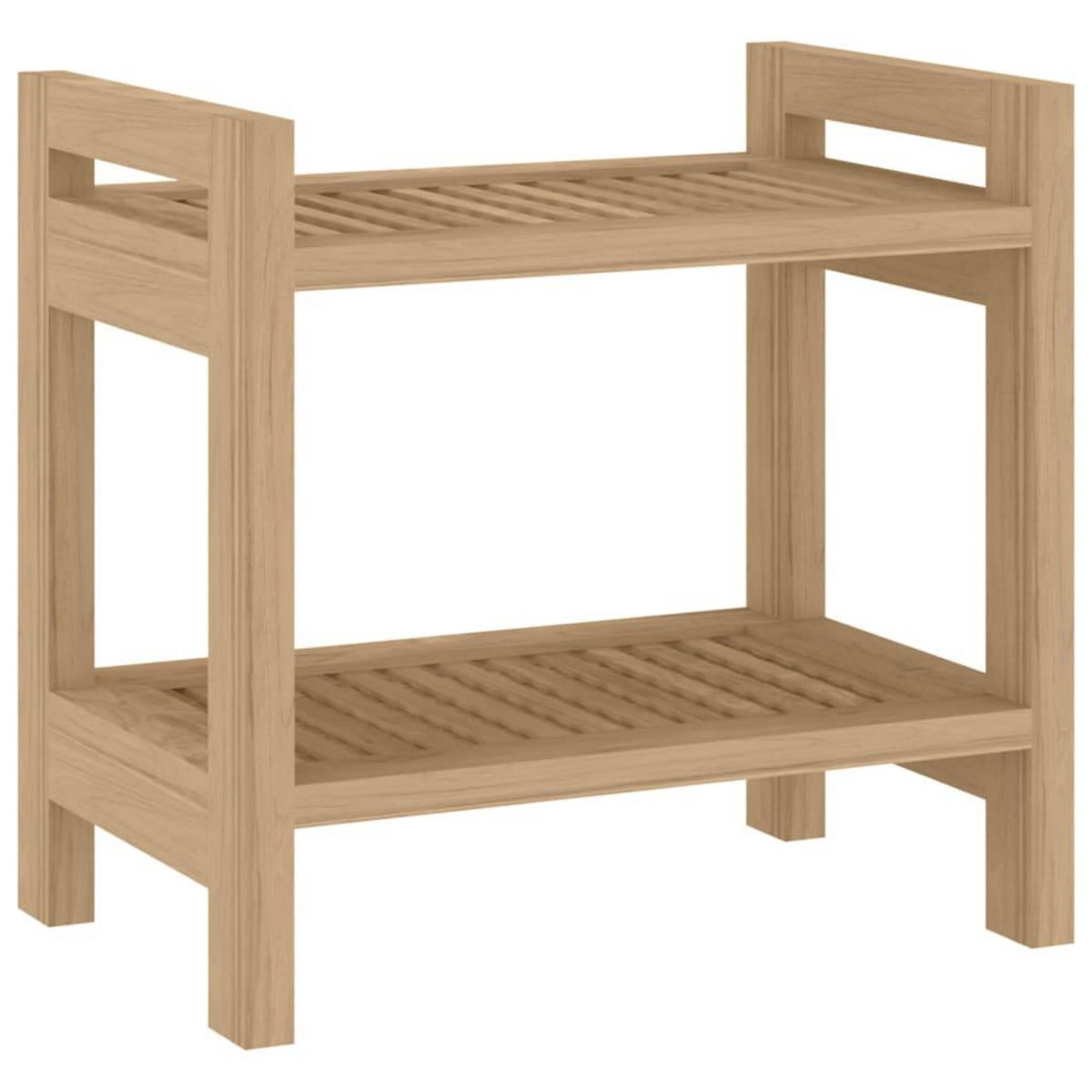 VIDAXL Table d'appoint de salle de bain 45x30x45cm bois de teck solide