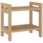 Voir la diapositive 2 : VIDAXL Table d'appoint de salle de bain 45x30x45cm bois de teck solide