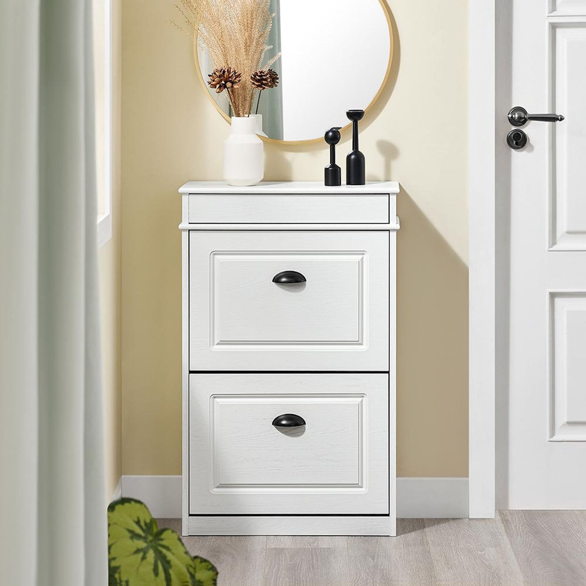 SOBUY SoBuy - Meuble À Chaussures à 2 tiroirs - Classique - FSR78