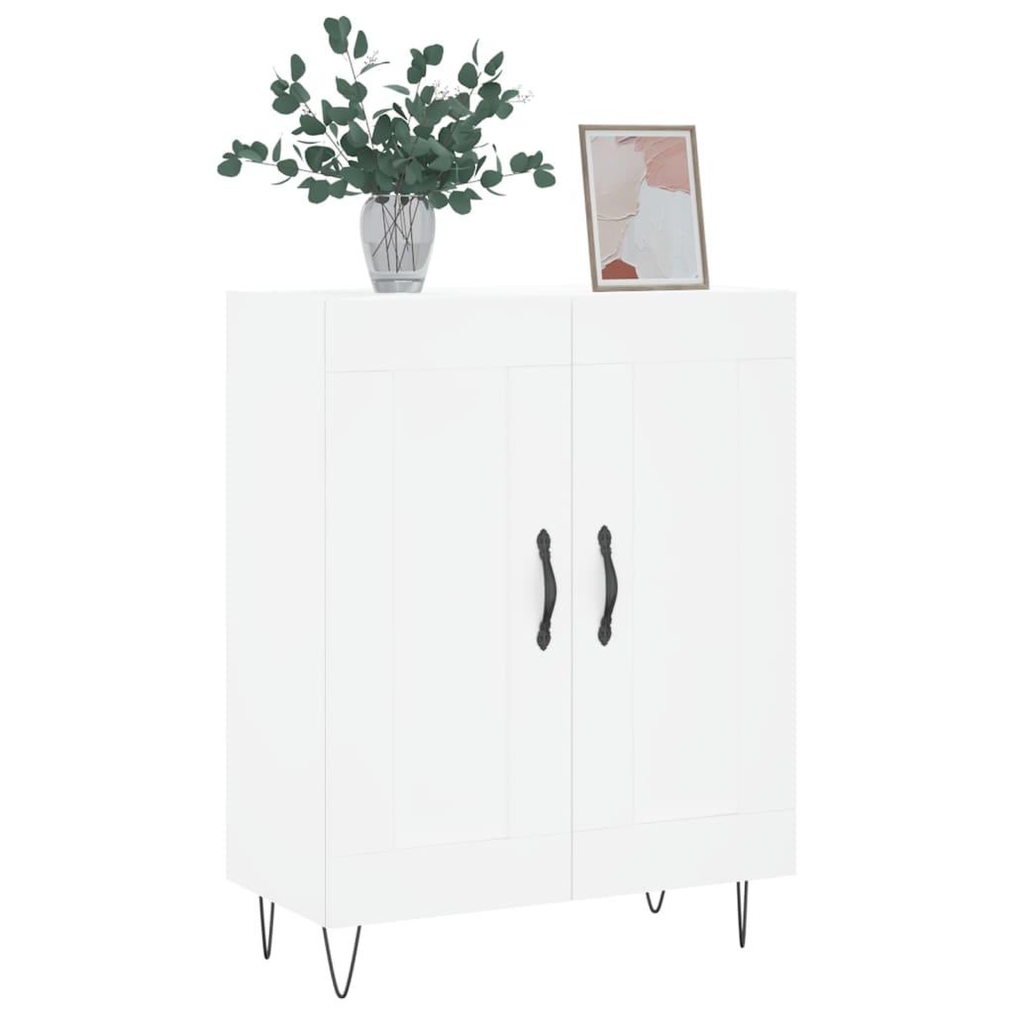 Voir la diapositive 3 : VIDAXL Buffet blanc 69,5x34x90 cm bois d'ingenierie