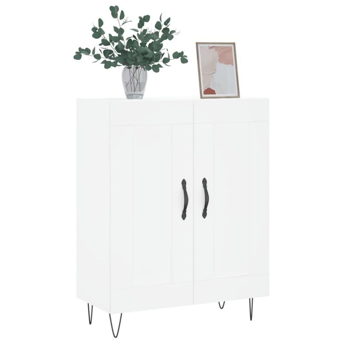 VIDAXL Buffet blanc 69,5x34x90 cm bois d'ingenierie