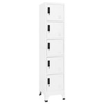 VIDAXL Armoire a casiers Blanc 38x40x180 cm Acier