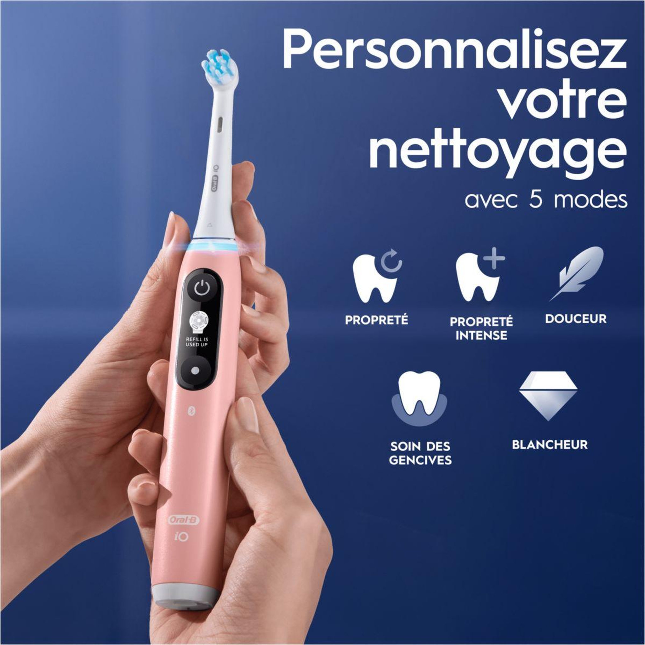 Voir la diapositive 4 : ORAL B Brosse à dents électrique IO6 serie s duo pack white