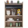Voir la diapositive 3 : Rangement de cuisine à rideau 4 niches L54cm LUCK