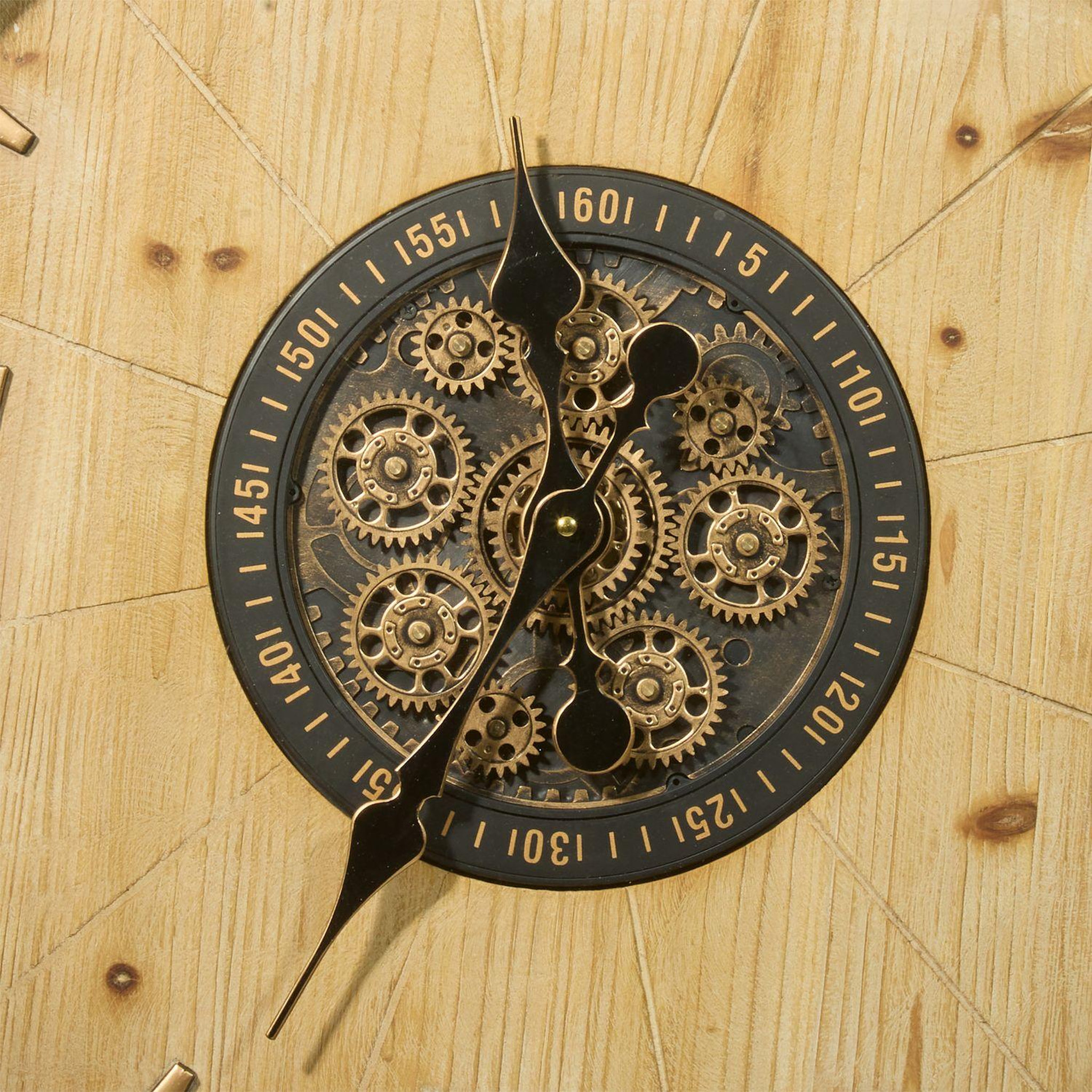Voir la diapositive 4 : ATMOSPHERA Horloge en bois avec mécanisme micka - beige