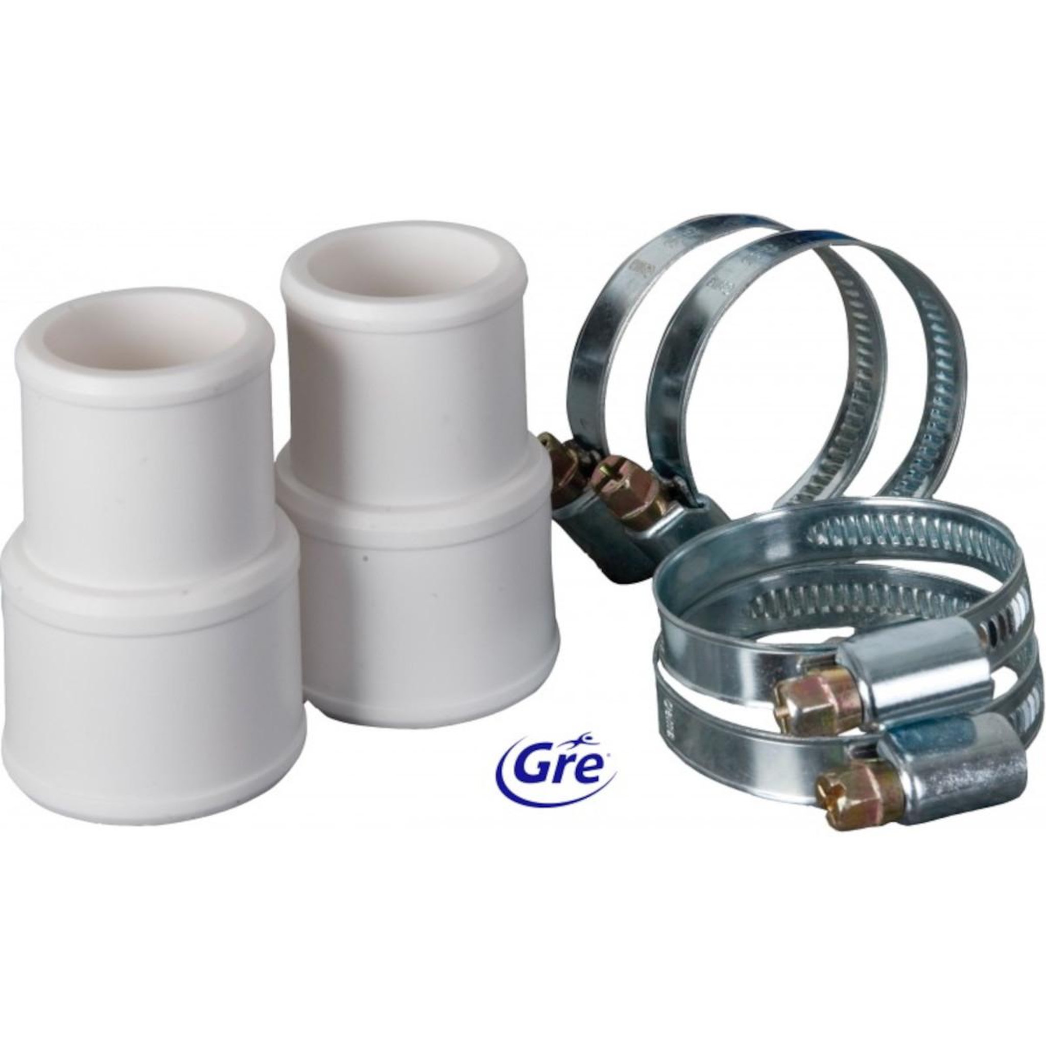 GRE Manchons de branchements de tuyaux 38/32 mm + colliers - ar511