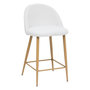 Voir la diapositive 2 : ATMOSPHERA Lot de 2 Chaises de Bar Bouclette  Slano  89cm Blanc