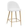 Voir la diapositive 2 : Paris Prix Lot de 2 Chaises de Bar Bouclette  Slano  89cm Blanc
