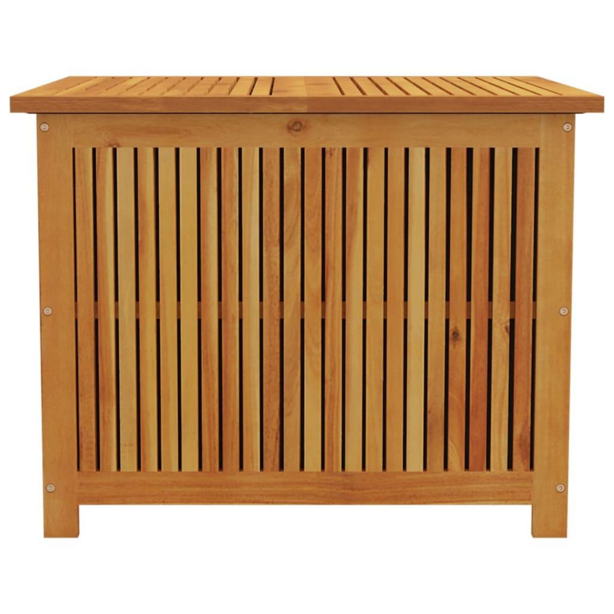 VIDAXL Boîte de rangement de jardin 75x75x58 cm bois massif d'acacia