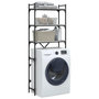 Voir la diapositive 5 : VIDAXL Etagere de lave-linge sonoma gris 67x25x163 cm bois ingenierie