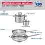 Voir la diapositive 2 : ELO Ensemble de 2 Poêles de cuisson 28 et 32 cm et 2 faitouts 12 et 20 cm Elo Profi Citrin