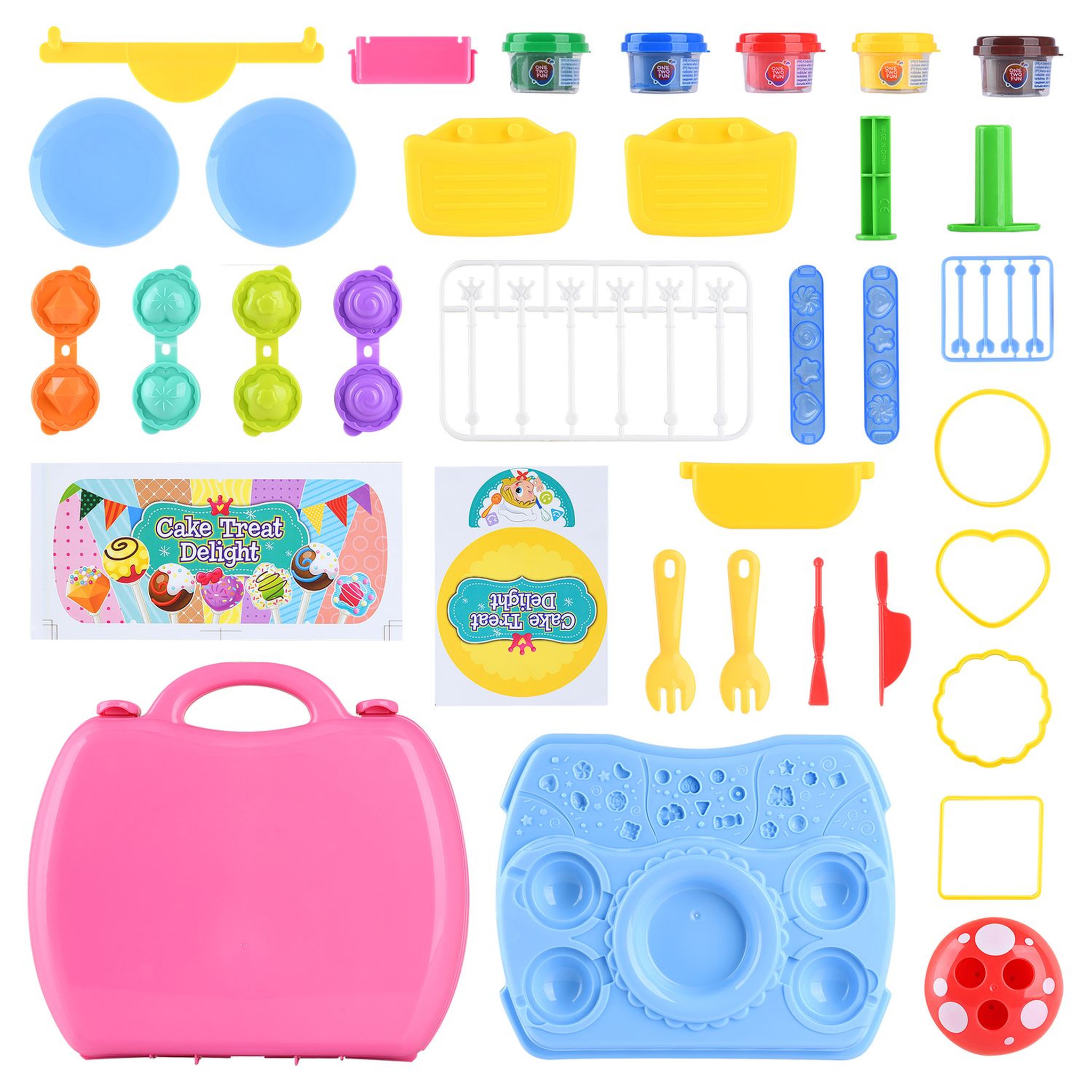 Voir la diapositive 2 : One Two Fun Valise pâte à modeler gâteau